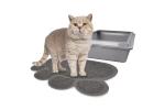 Cat litter mat Pitou grey 30 x 40 cm (CLM2CMFM-1) (3)
