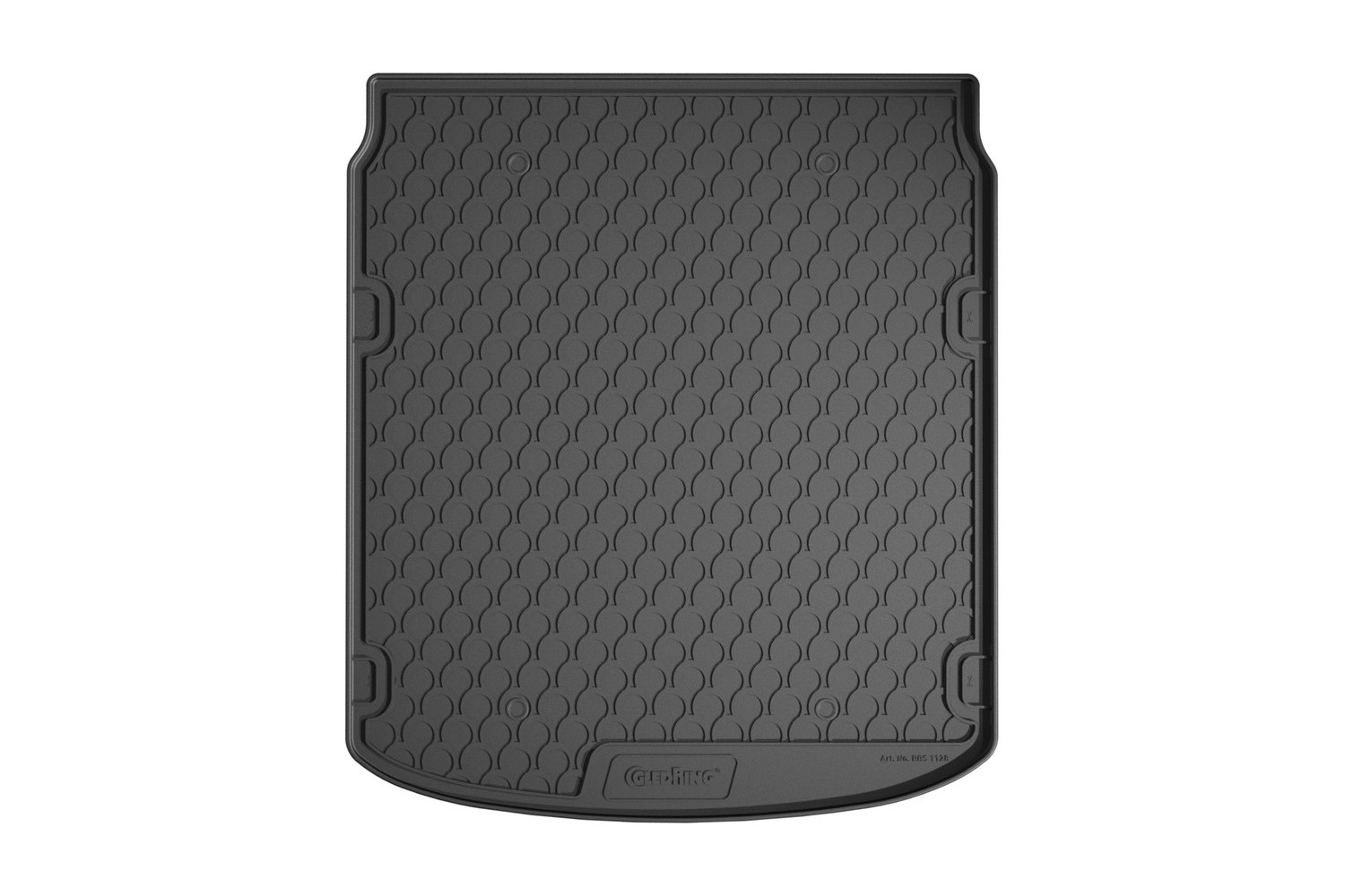 Boot mat suitable for Audi A6 (C8) 2018-present 4-door saloon anti slip Rubbasol rubber