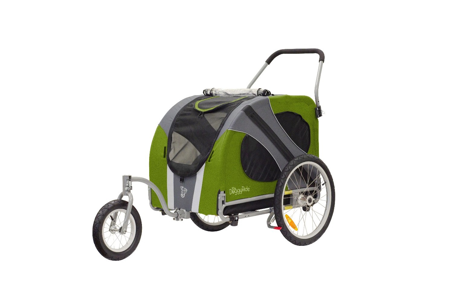 Dog Jogger-Stroller DoggyRide Novel20 green - stroller set grey