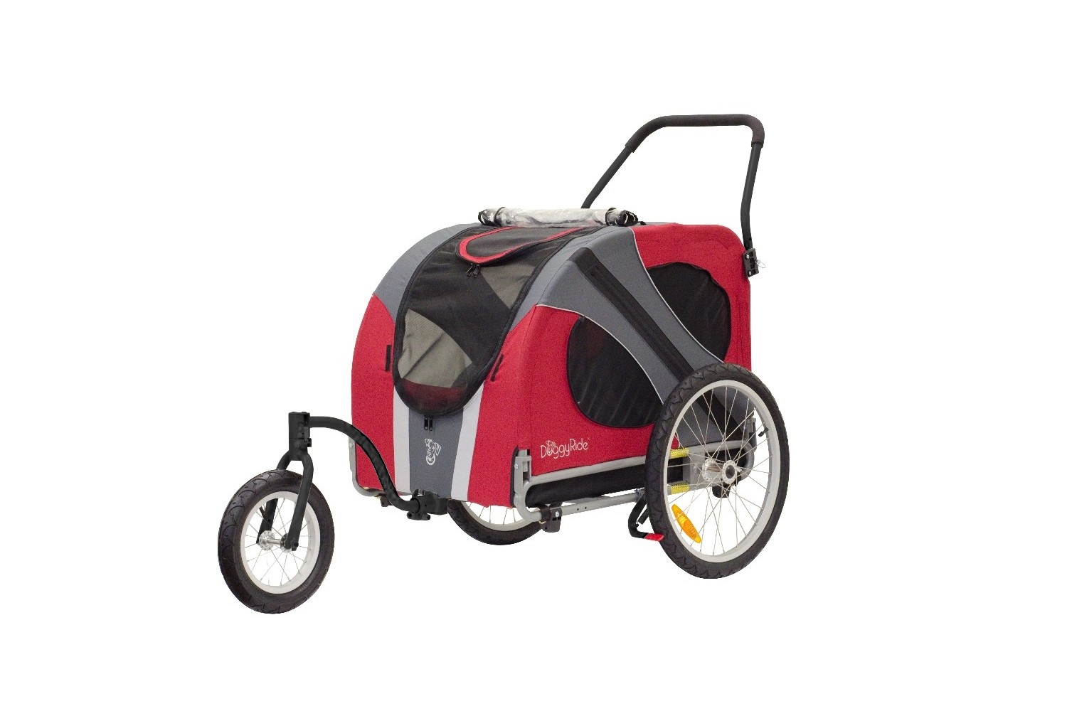 Dog Jogger-Stroller DoggyRide Novel20 red - stroller set black