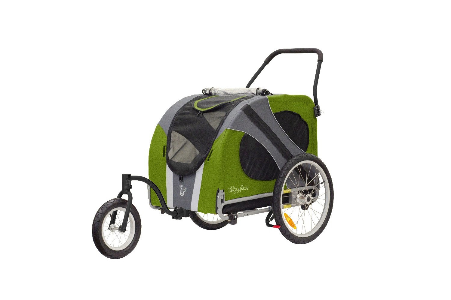 Dog Jogger-Stroller DoggyRide Novel20 green - stroller set black
