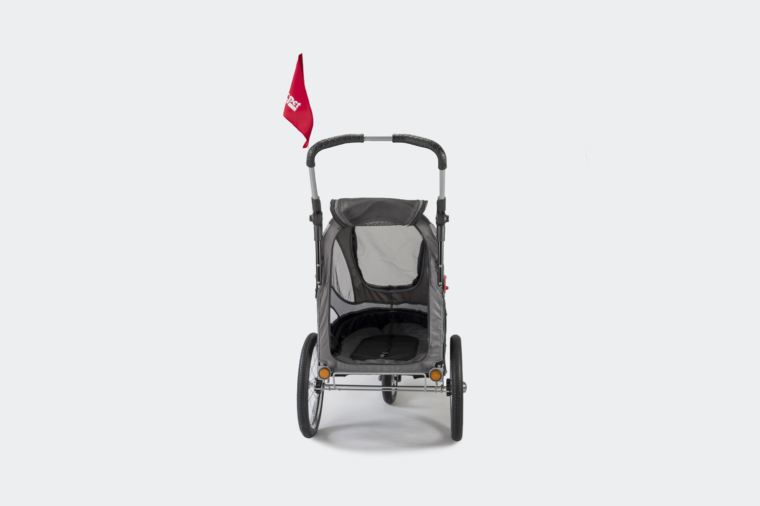 Dog bike trailer & stroller InnoPet Sporty DeLuxe black/silver (4)