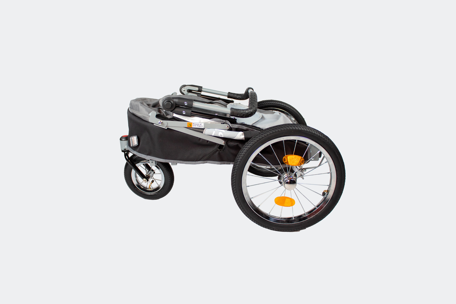 Dog bike trailer & stroller InnoPet Sporty DeLuxe black/silver (6)