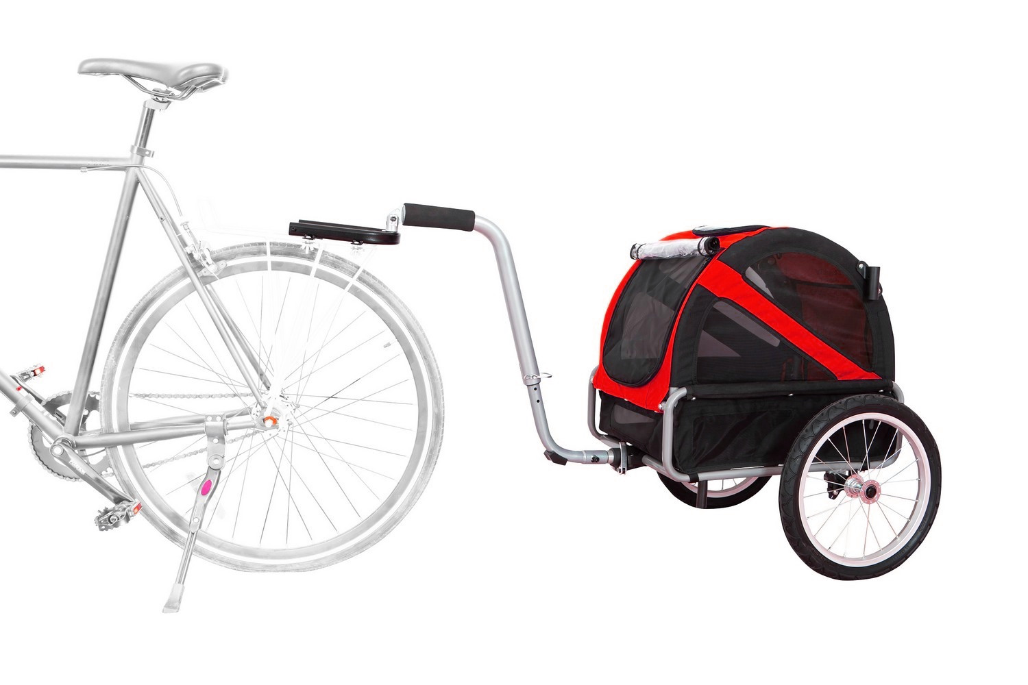 Remorque vélo pour chien DoggyRide Mini20 Trailer rouge