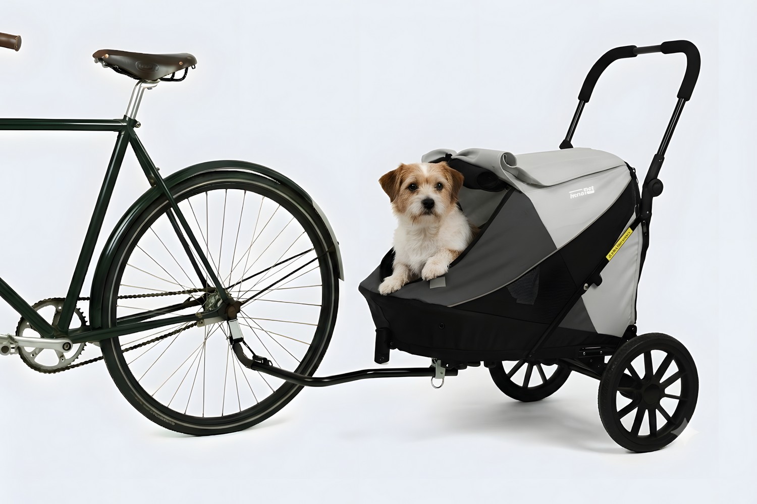Hundefahrradanh&auml;nger & Buggy InnoPet Noah Kiesel & Stein