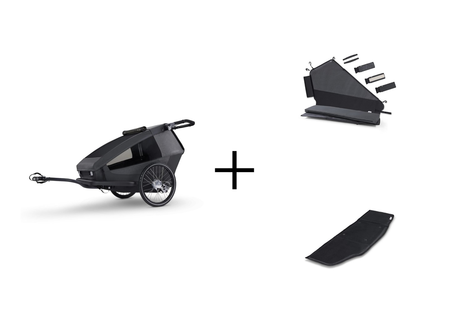 Dog bike trailer Croozer Yuuna + Dog Module + Cargo Module (1) Dog bike trailer Croozer Yuuna + Dog Module + Cargo Module (1)