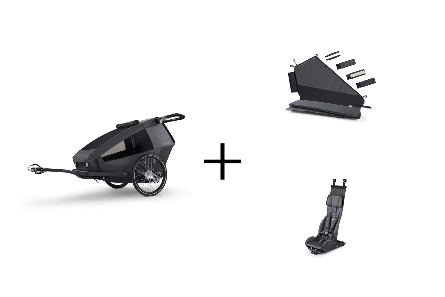 Dog bike trailer Croozer Yuuna + Dog Module + Child Seat Basic (1) Dog bike trailer Croozer Yuuna + Dog Module + Child Seat Basic (1)