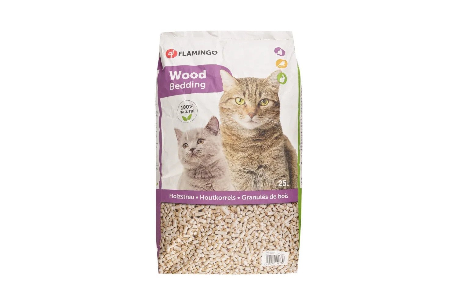 Kattenbakvulling houtkorrels 15 kg / 25 ltr