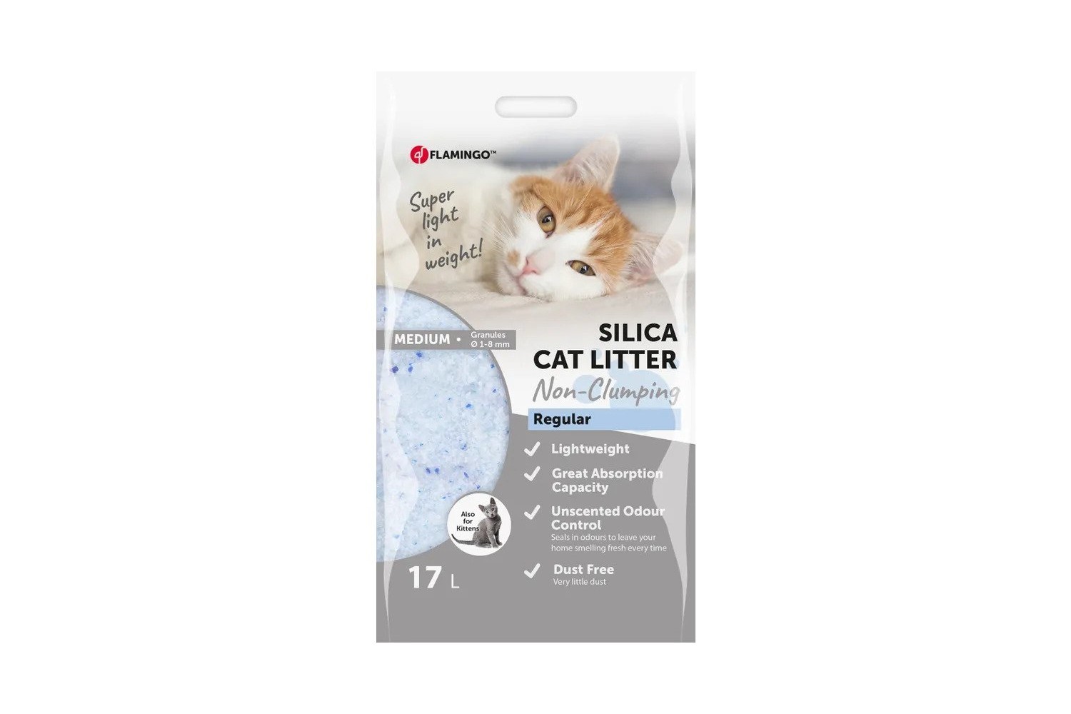 Kattenbakulling silica medium 17 ltr