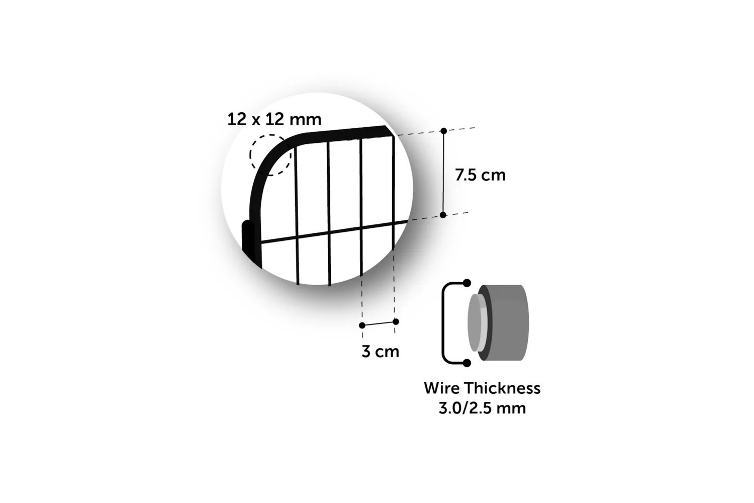 Dog crate Zecta black (CDC1FMZE) (4)