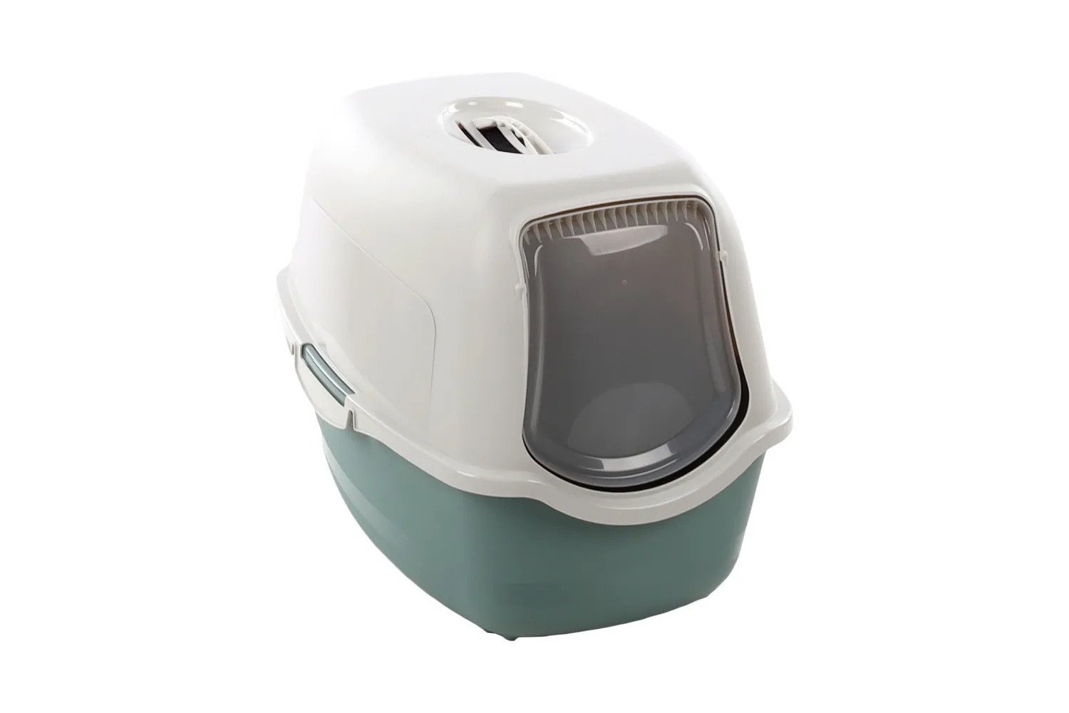 Cat litter box Lexie green/white l 39 x 56 x 39,5 cm