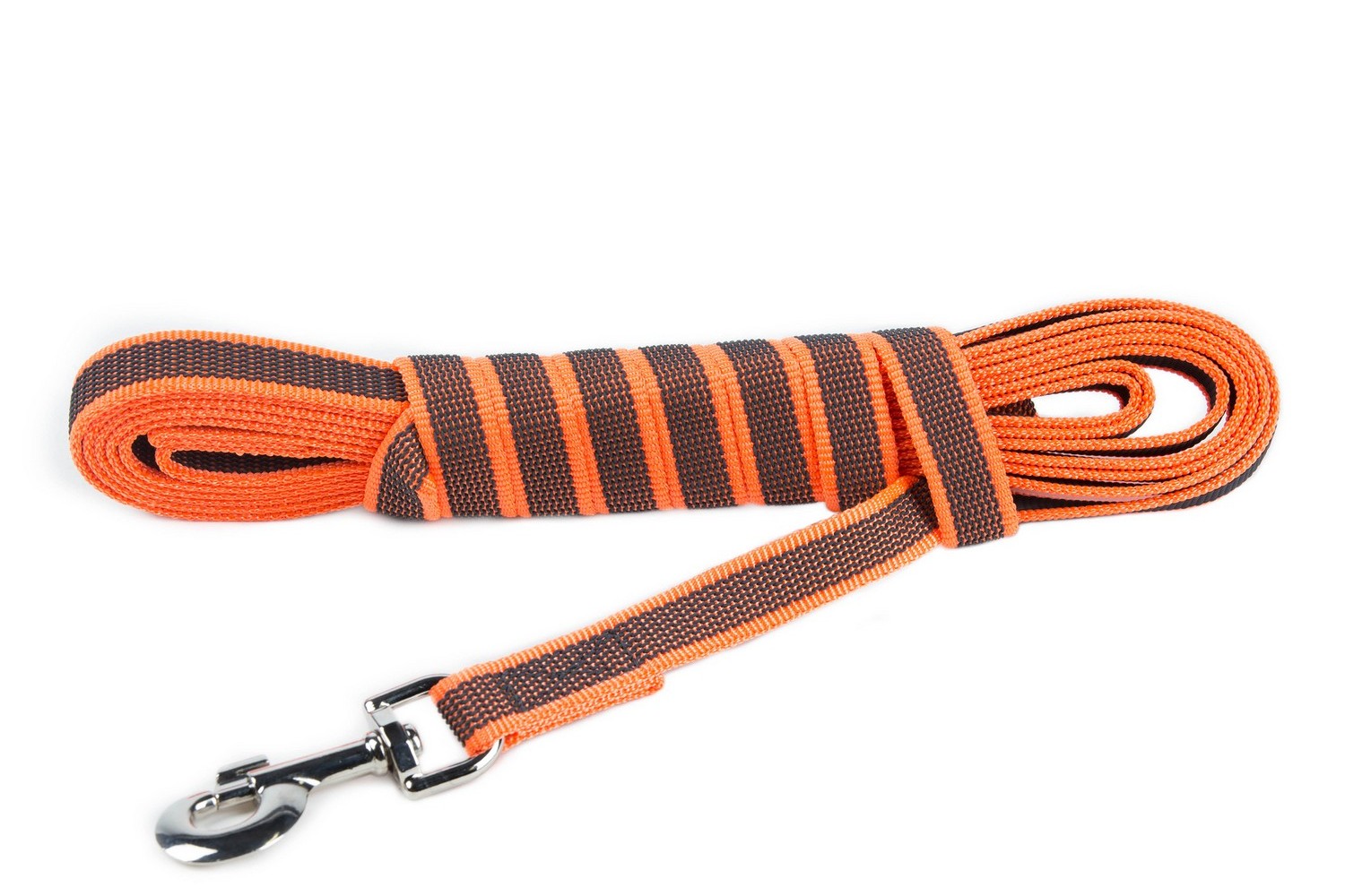 Hundeleine Julius-K9 IDC Color&Gray anti-rutsch Orange 14mm x 5m mit Griff