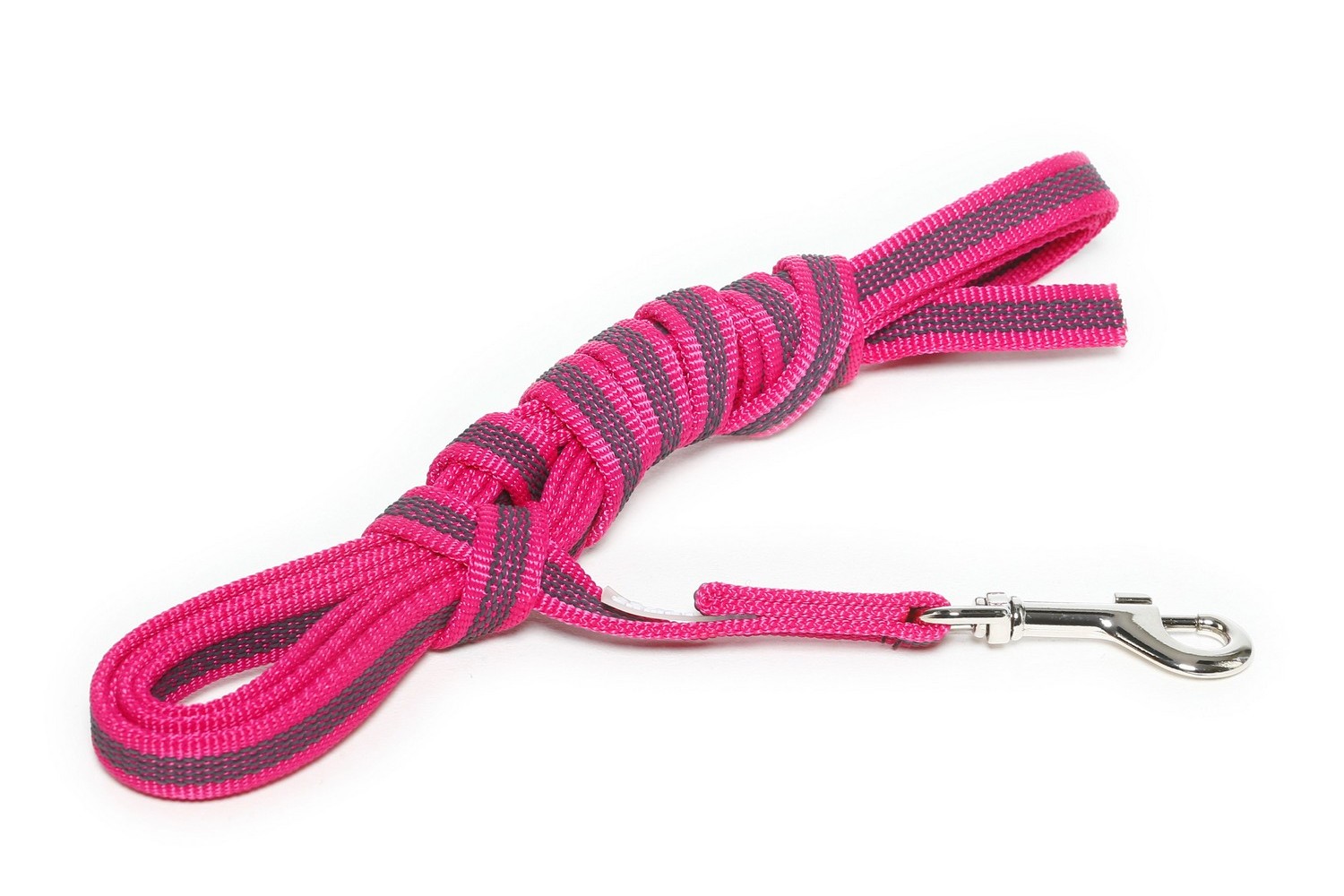 Hundeleine Julius-K9 IDC Color&Gray anti-rutsch Rosa 14mm x 3m