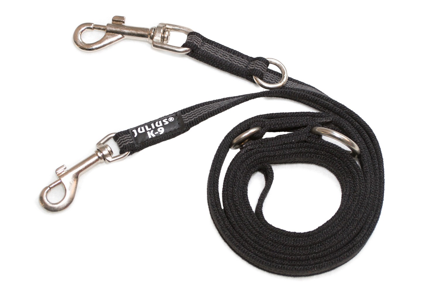 Dog leash Julius-K9 anti-slip black - 20mm x 2,2m adjustable (CLH21K9HR-1) (3) Dog leash Julius-K9 anti-slip black - 20mm x 2,2m adjustable (CLH21K9HR-1) (3)