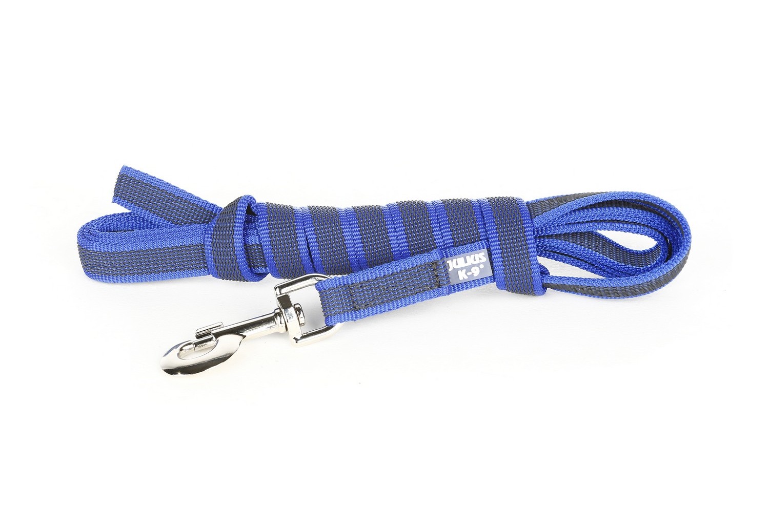 Hundeleine Julius-K9 IDC Color&Gray anti-rutsch Blau 20mm x 3m