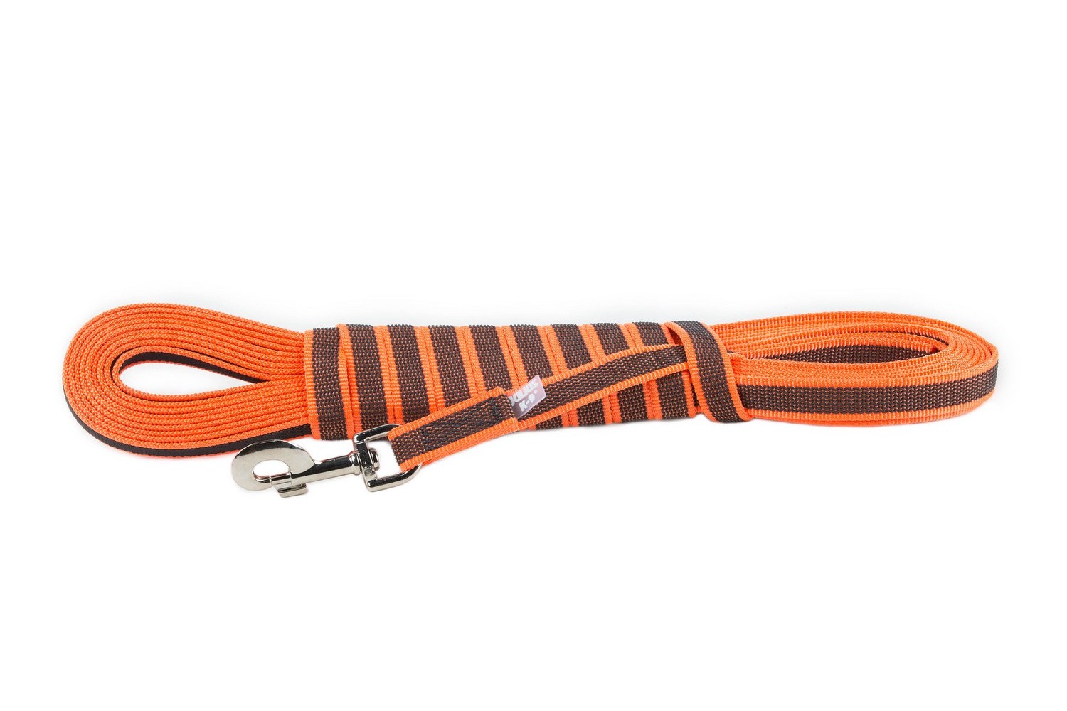 Hondenriem Julius-K9 IDC Color&Gray anti-slip oranje - 20mm x 10m