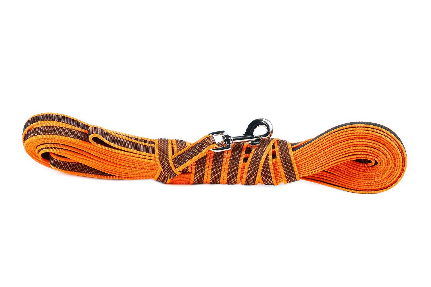 Dog leash Julius-K9 anti-slip orange - 20mm x 10m with handle (CLH32K9HR-5) (2)