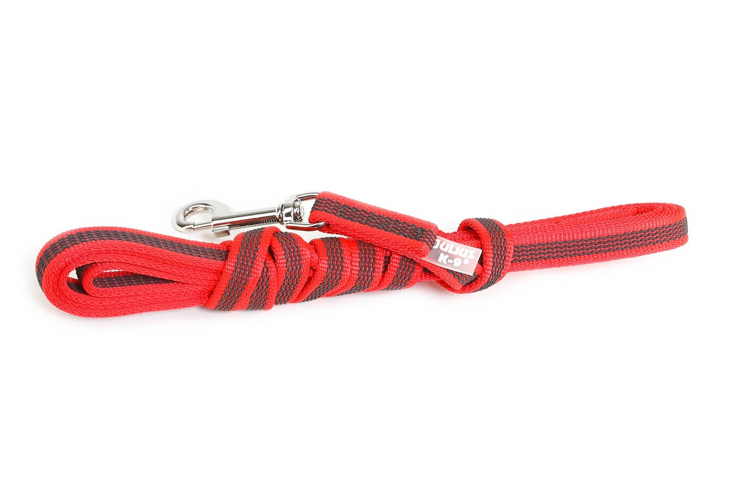 Dog leash Julius-K9 anti-slip red - 14mm x 3m with handle (CLH8K9HR-3) (2) Dog leash Julius-K9 anti-slip red - 14mm x 3m with handle (CLH8K9HR-3) (2)
