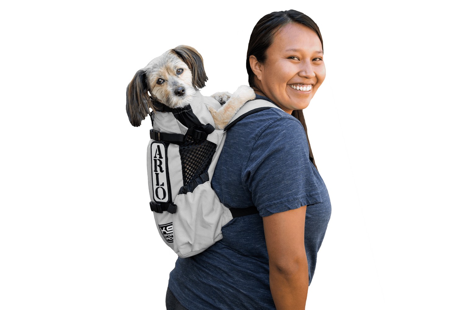 Sac à dos pour chien K9 Sport Sack Air 2 Light Grey M