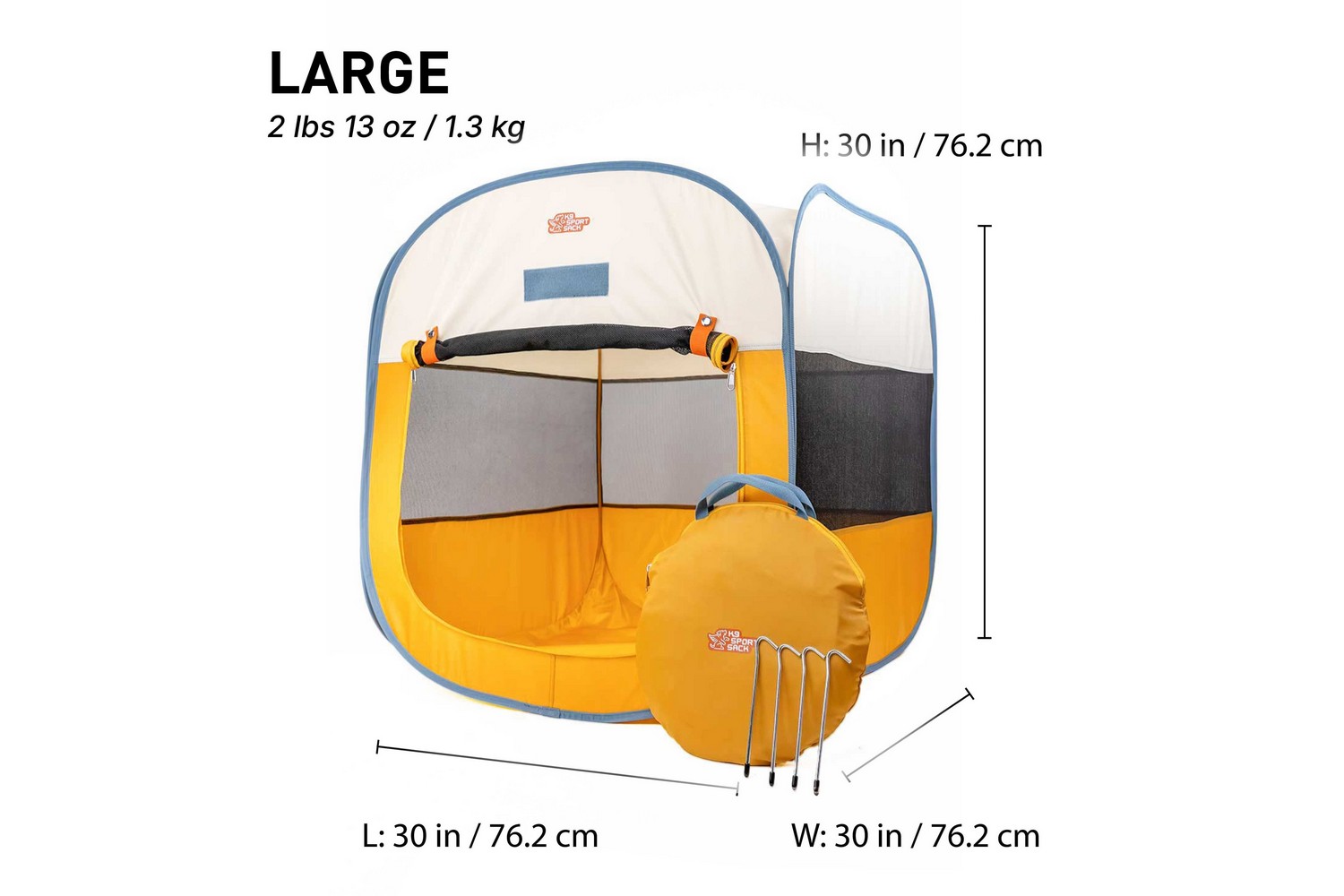 Dog tent K9 Sport Sack Popup yellow L (4) Dog tent K9 Sport Sack Popup yellow L (4)
