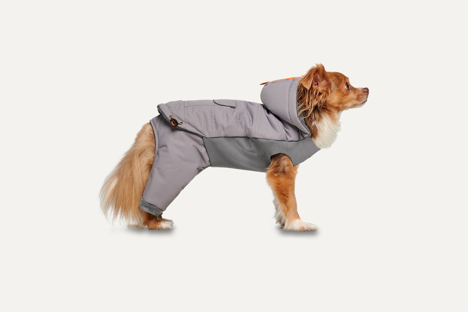 Combinaison de neige pour chien Goo-eez Hooded Full Body gris L Combinaison de neige pour chien Goo-eez Hooded Full Body gris L