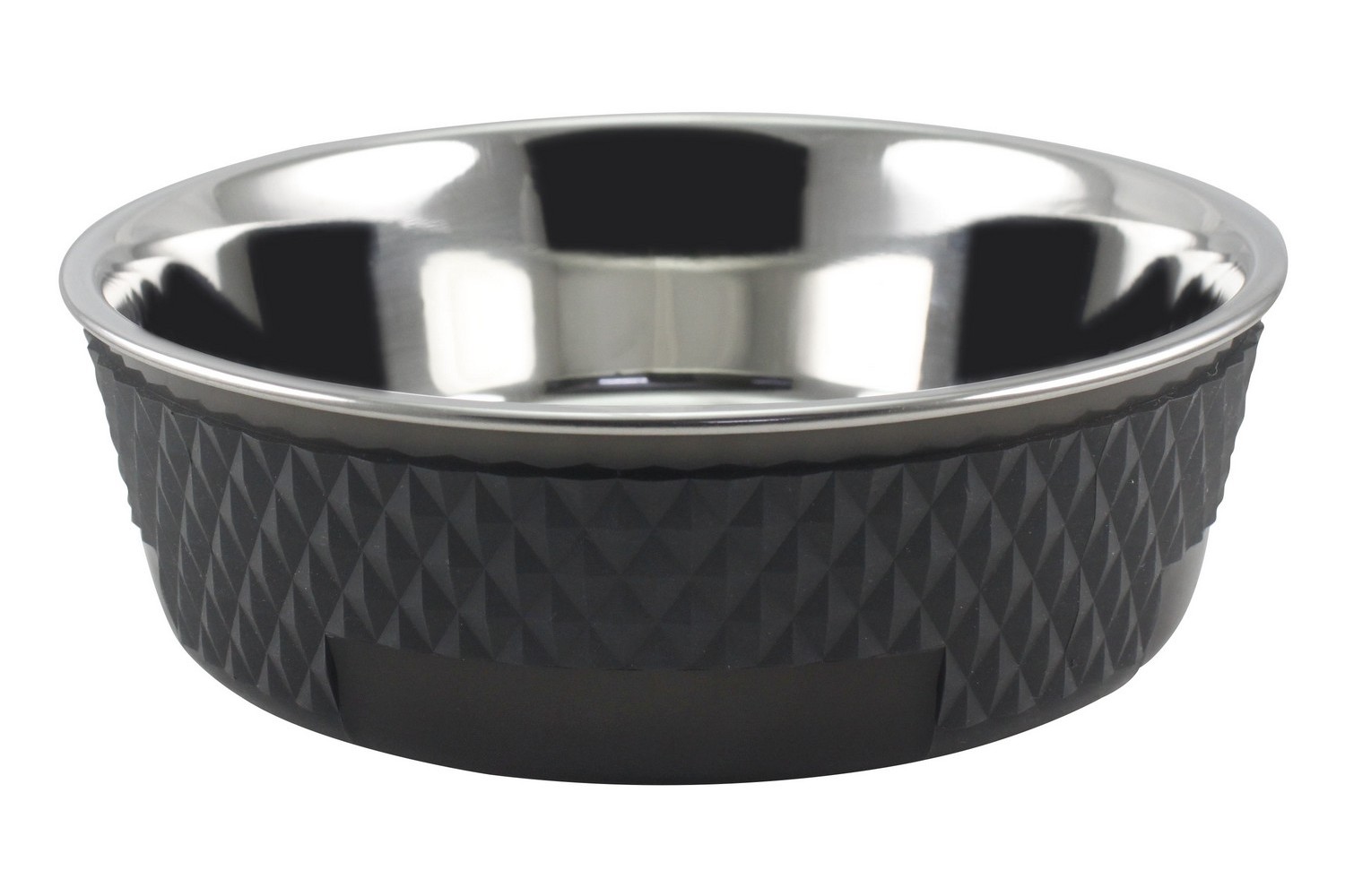 Gamelle en inox pour chien TPA noir Ø14 cm
