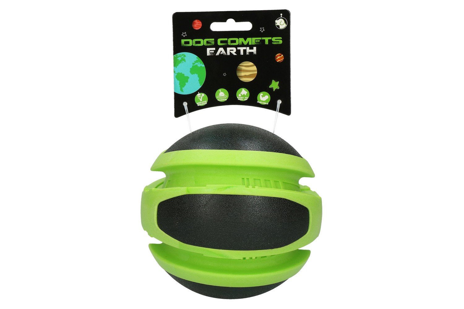 Ball Dog Comets Earth green