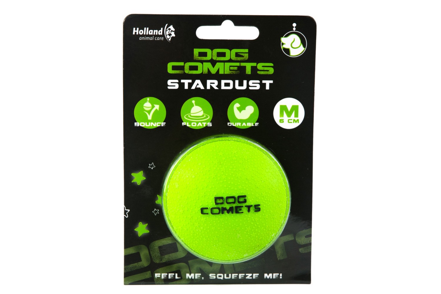 Ball Dog Comets Stardust green M