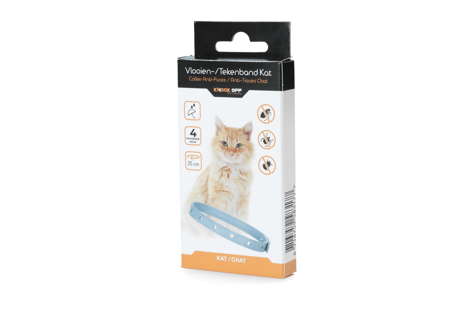 Floh- & Zeckenhalsband Knock Off Katze 35cm NL+FR