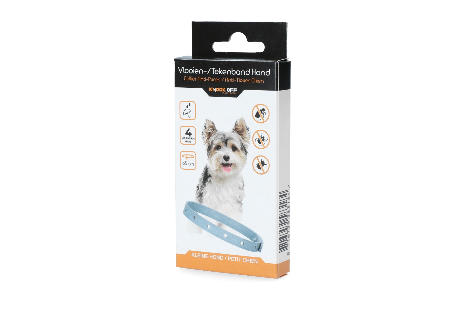 Floh- & Zeckenhalsband Knock Off Hund 35cm NL+FR