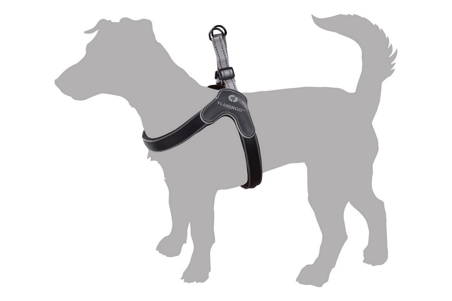 Dog harness easy Hilka black XXL