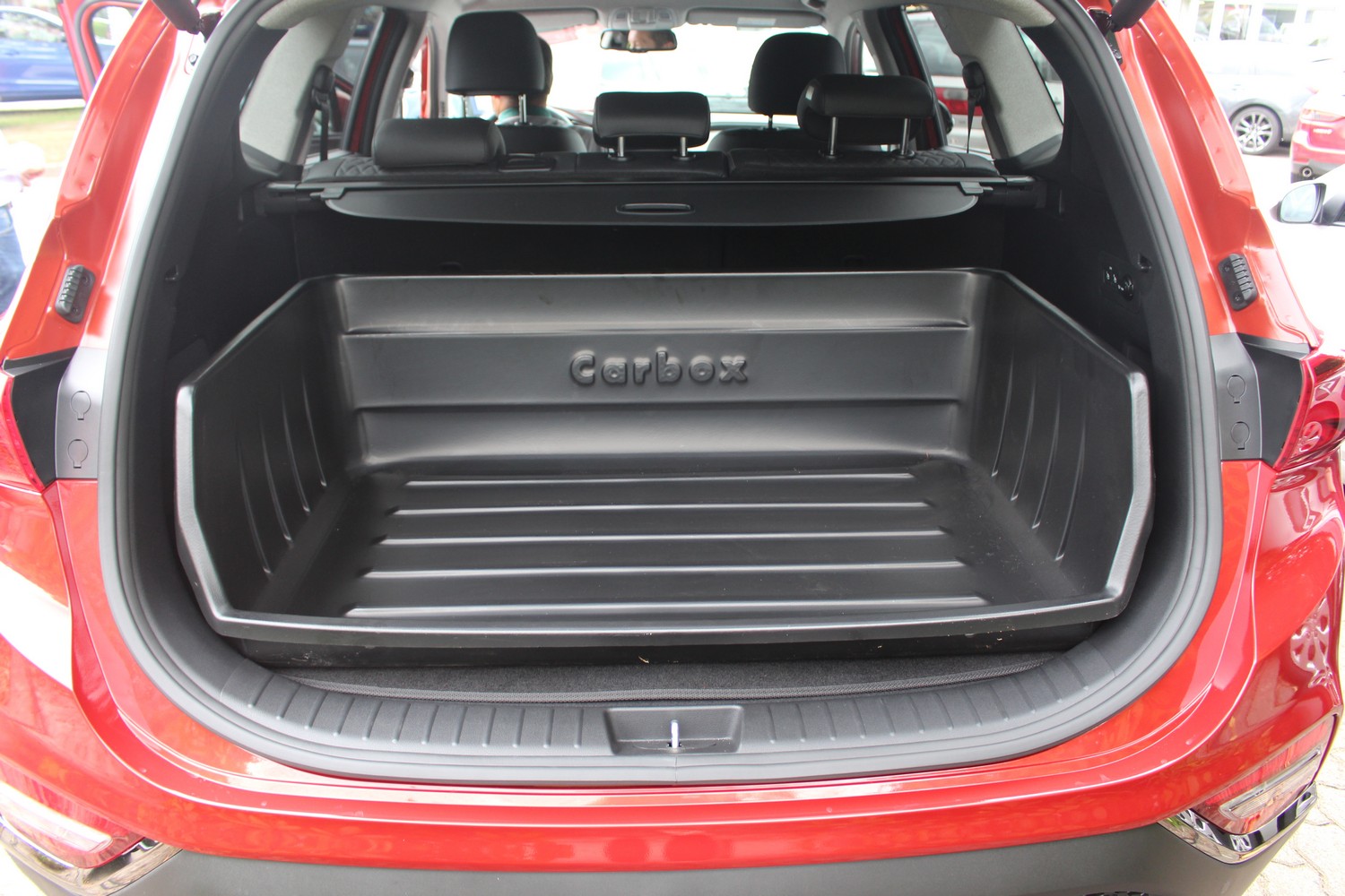 Kofferraumwanne passend für Hyundai Santa Fe (TM) 2018-2024 Boot-Guard 113 x 90 hochwandig
