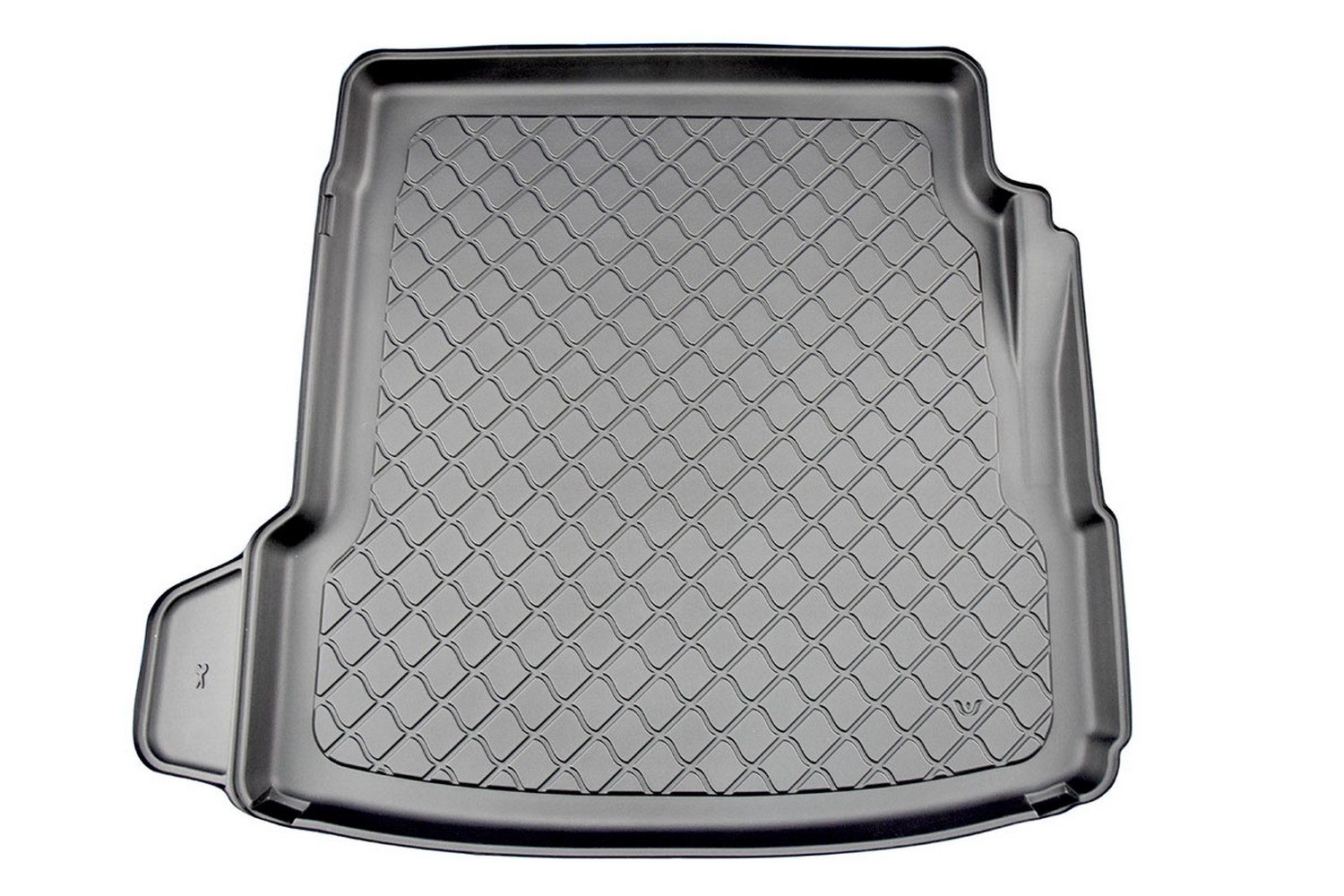 Tapis de coffre convient à Jaguar XE (X760) 2019-présent 4 portes tricorps Guardliner antidérapant PE/TPE caoutchouc