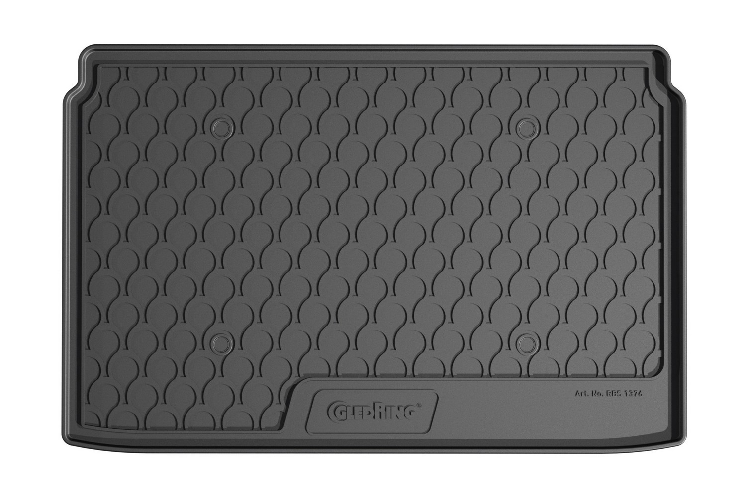 Boot mat suitable for Lancia Ypsilon IV (L21) 2015-present 5-door hatchback anti slip Rubbasol rubber