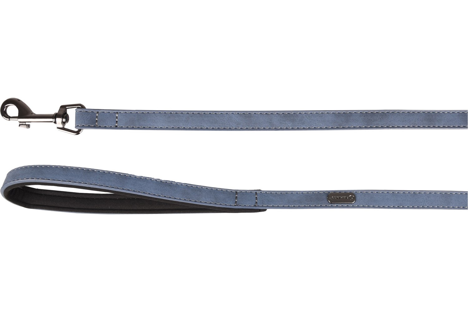 Dog leash Delu blue - 15mm x 1,3m with handle