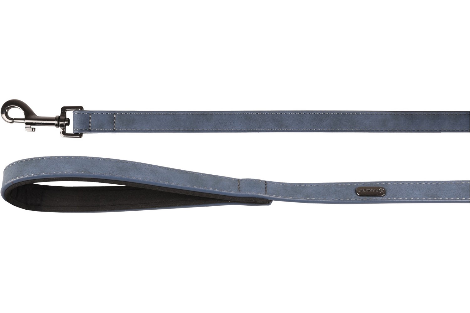 Dog leash Delu blue - 20mm x 1,3m with handle