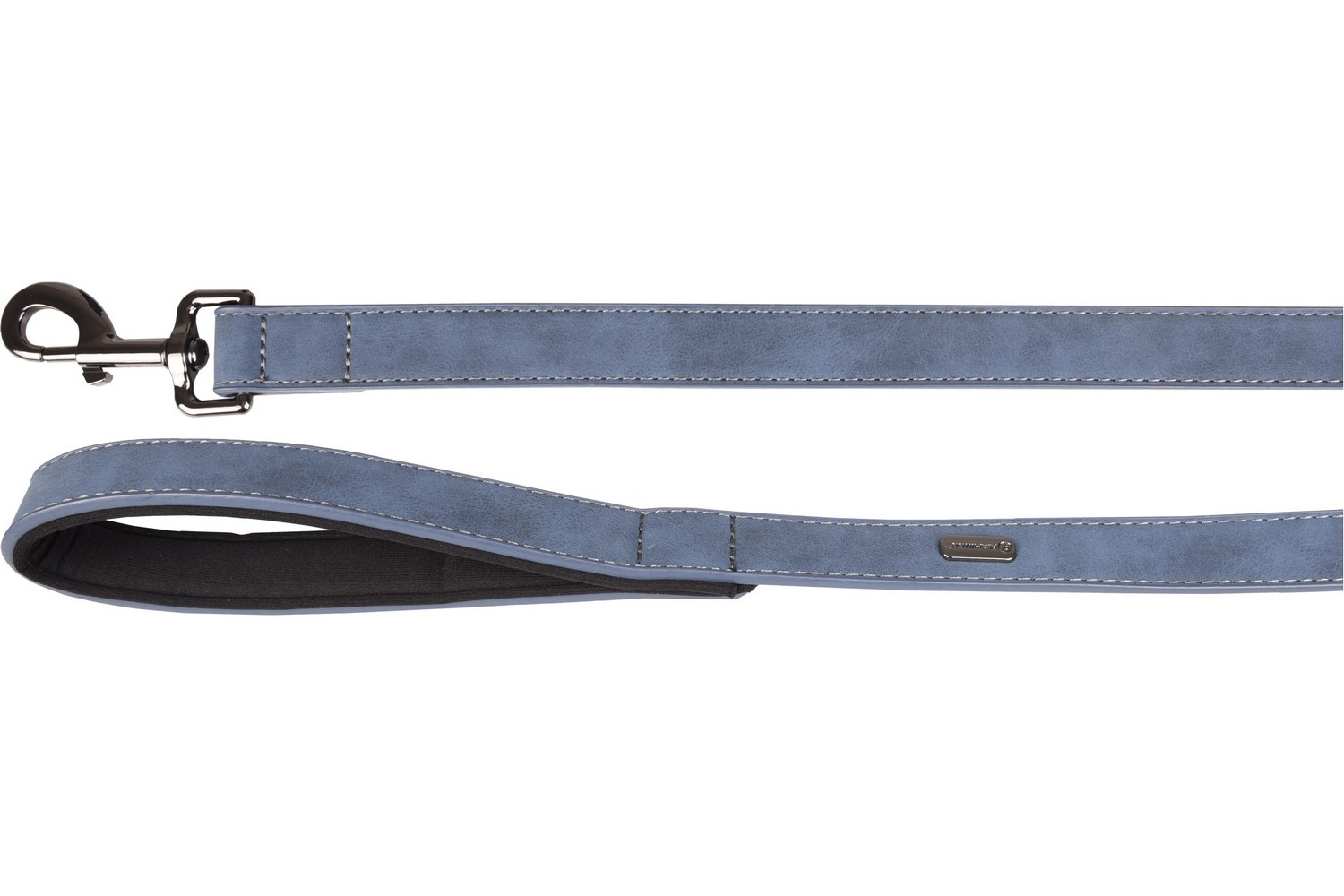 Hundeleine Delu Blau - 25mm x 1,3m mit Griff