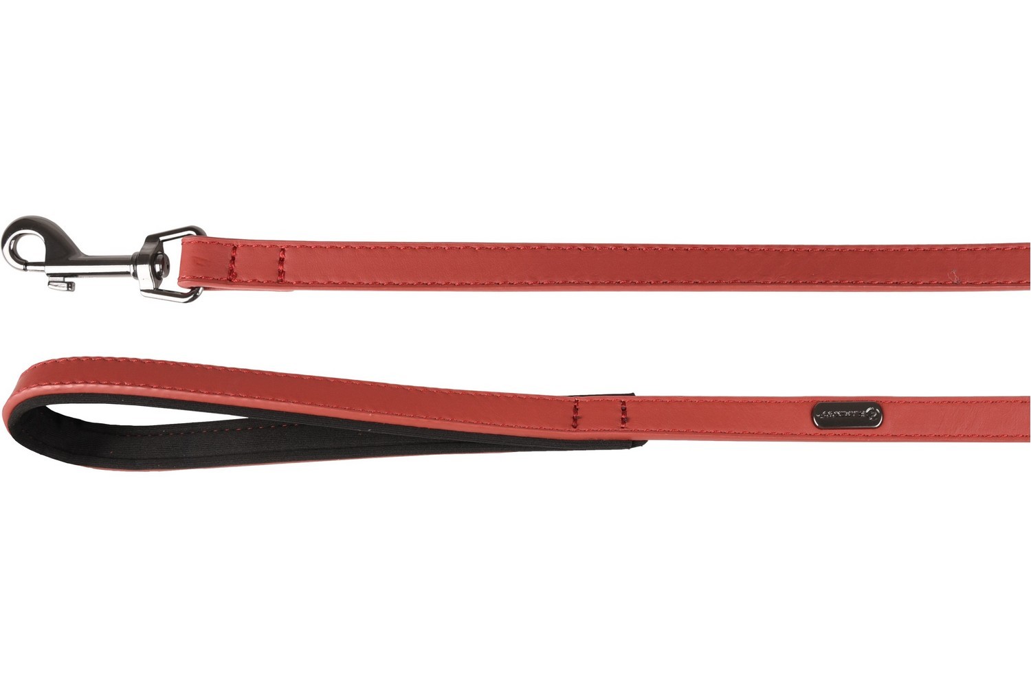 Dog leash Binti red - 15mm x 1,3m - with handle