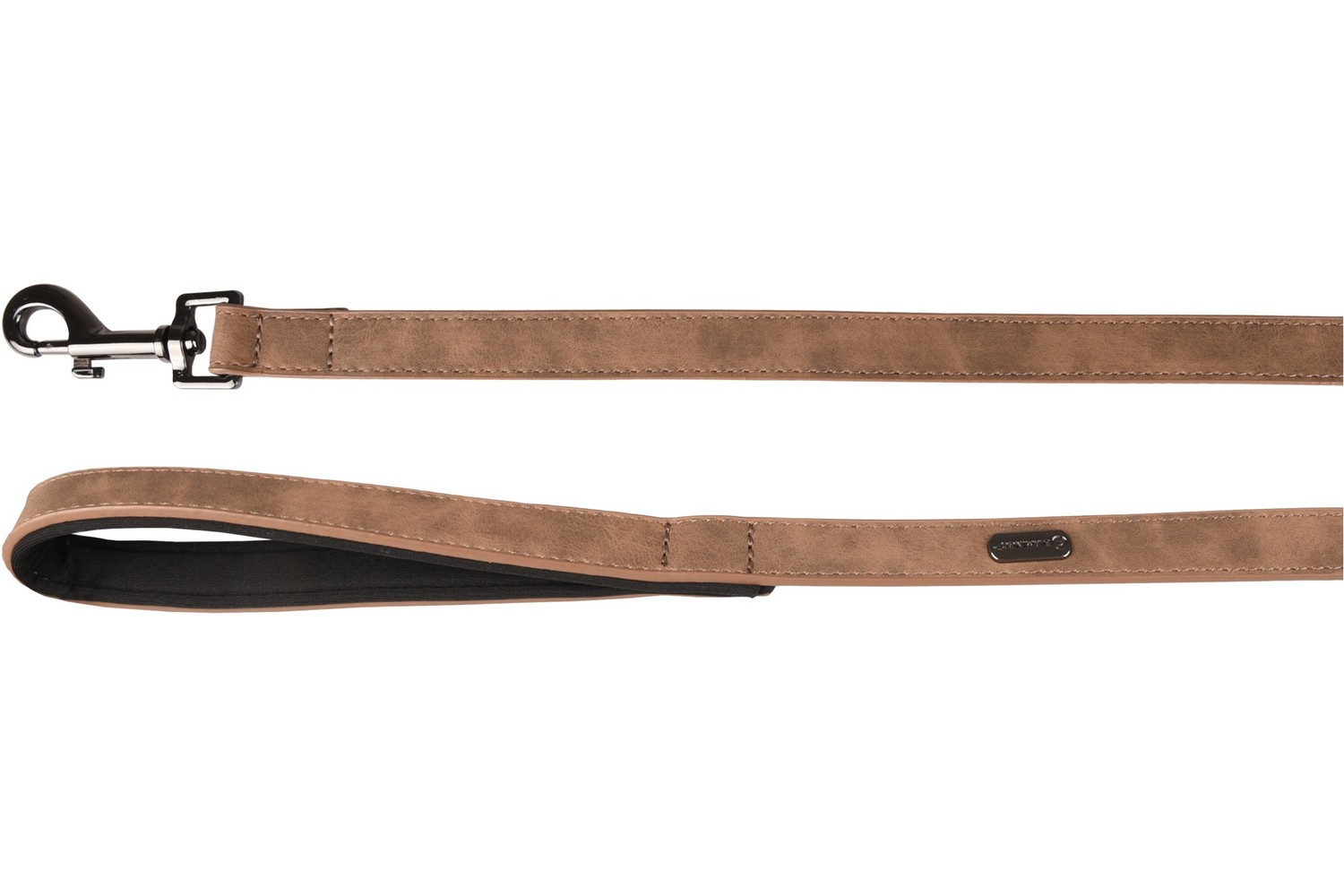Hundeleine Delu Braun - 20mm x 1,3m mit Griff