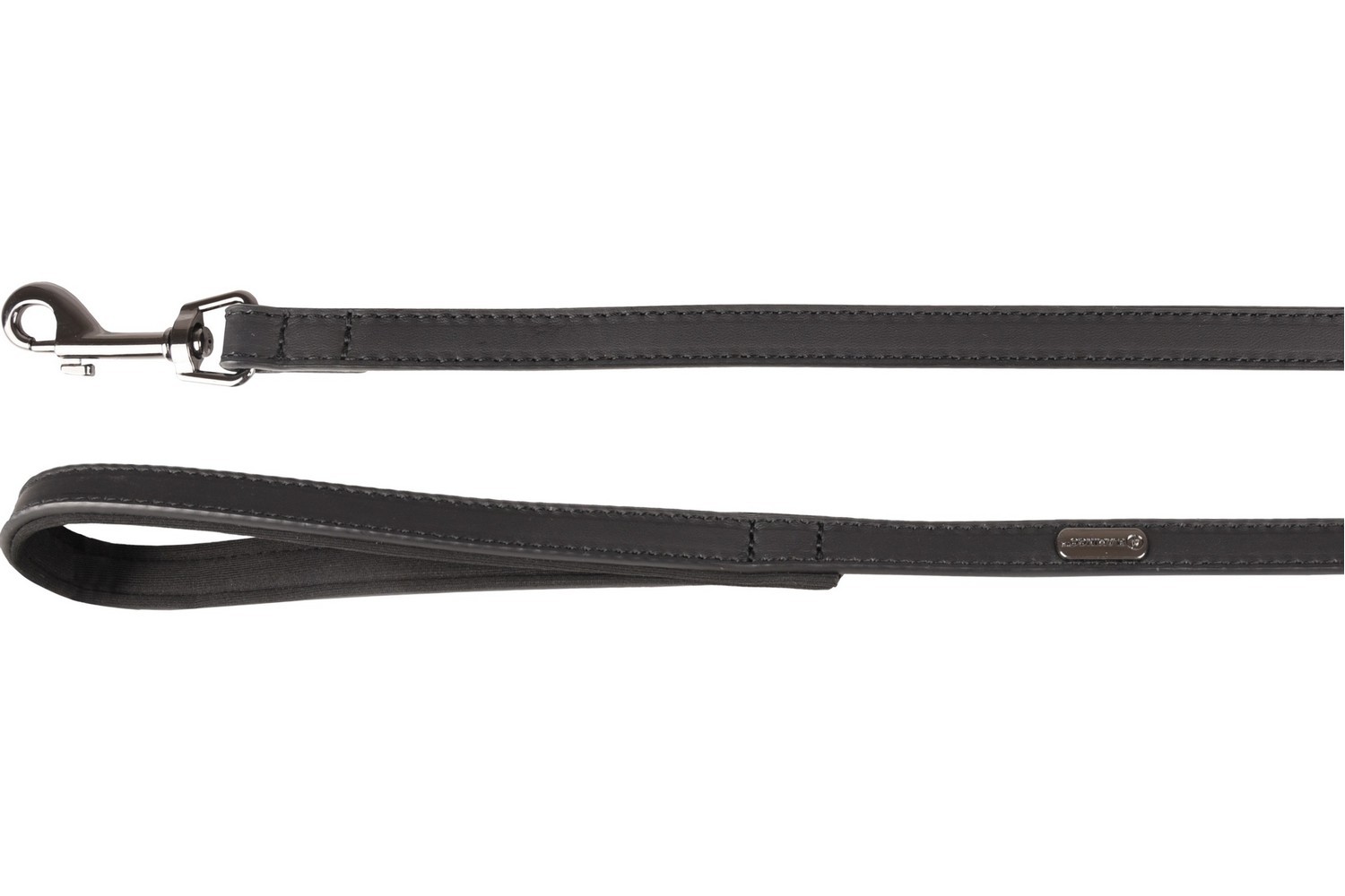 Dog leash Binti black - 15mm x 1,3m - with handle
