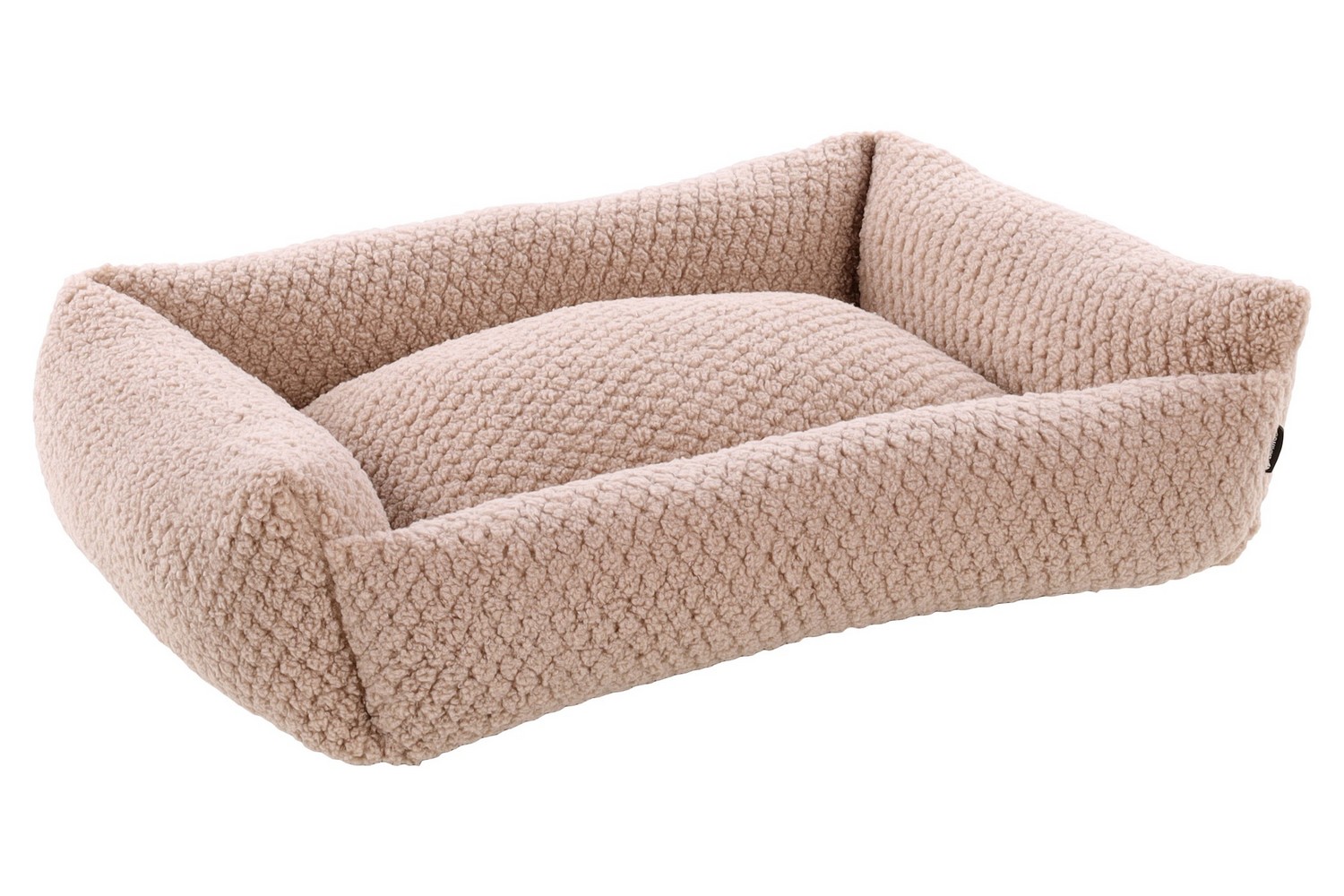 Hundebett Jacquard taupe - 65 x 50 x 20 cm
