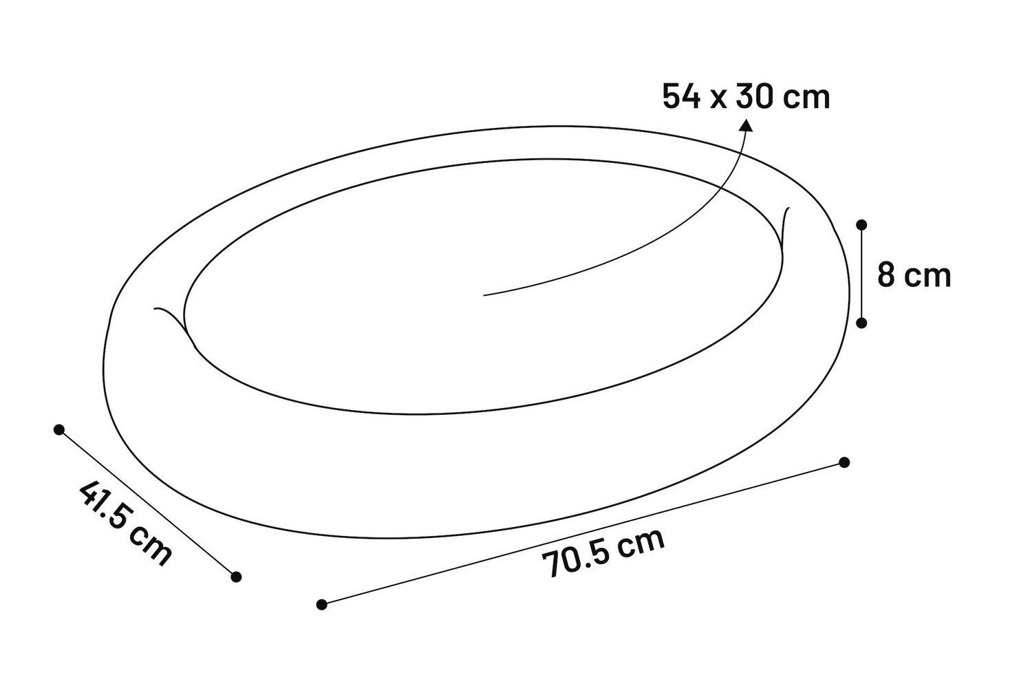 Dog mat Sherpa brown - 70,5 x 41,5 x 8 cm (PCB1FLSH-2) (3)