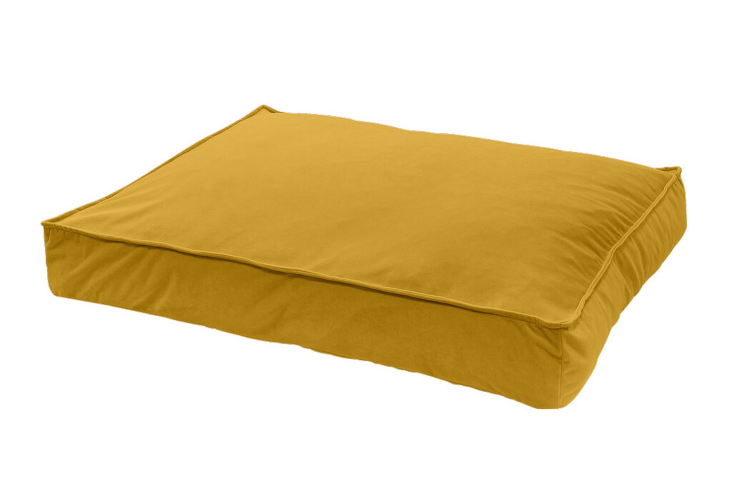 Coussin lounge Madison Velours jaune L Coussin lounge Madison Velours jaune L