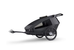 Bike trailer for dog, kid & cargo Croozer Yuuna moonlight black (1)