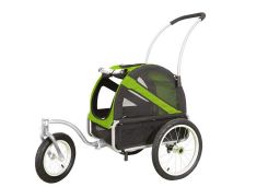 dog strollerdoggyride mini jogger stroller green (BTS1DRMN-2) (1)