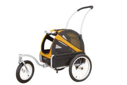 dog strollerdoggyride mini jogger stroller orange (BTS1DRMN-3) (1)