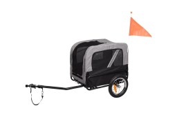 (BTS1FMRO-1) Dog bike trailer Romero grey/black (1)