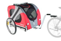 dog bike trailerdoggyride original red grey britch lite rack coupling (BTS2DROR-5) (1)