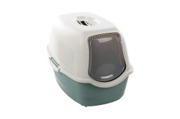 Cat litter box Lexie green/white l 39 x 56 x 39,5 cm (CLB1CBFM-4) (1)