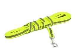 Dog leash Julius-K9 anti-slip neon - 14mm x 5m with handle (CLH11K9HR-4) (1)